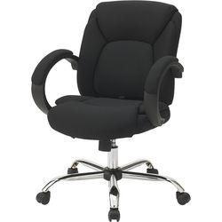 ナカバヤシ サポートクッションエグゼクティブチェア／ブラック(CCF-601-BK) 取り寄せ商品