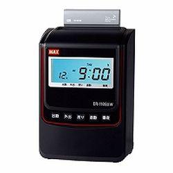 MAX マックス タイムレコーダ ER-110SUW ブラック(ER90721) 取り寄せ商品 28,563円