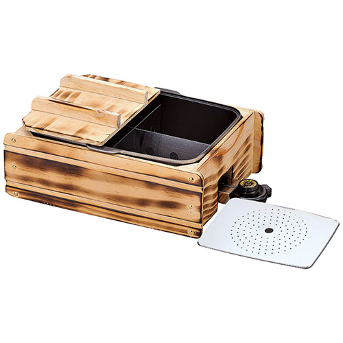 杉山金属 多用途おでん鍋ふるさとのれん (38.7×29×13.8cm・消費電力1200W・コード長約1.4m・目皿・仕切り板付) 日本製(4159-049) 取り寄せ商品
