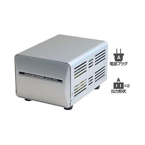 カシムラ 海外国内用大型変圧器100V／110-130V／1000VA WT-4UJ(67-7666-04) 取り寄せ商品