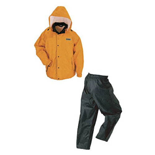 川西工業 レインウェア(男女兼用) 雨職人 オレンジ Sサイズ 1着(3530-OR-S) 取り寄せ商品