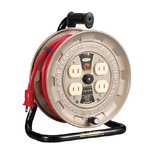 ハタヤリミテッド JT-3型コードリール 単相100V 10m 1台(JT3-101) 取り寄せ商品