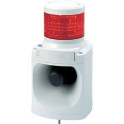 パトライト LED積層信号灯付き電子音報知器 1段 赤 LKEH-102FA-R 取り寄せ商品