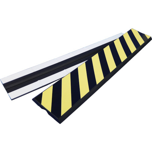 日本緑十字社 コーナークッション 黄/黒(トラ) 200×1000×25mm 無反射 1枚(246020) 目安在庫=○