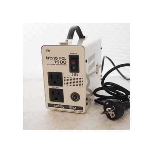 スワロー電機 受注生産のため納期約2週間ダウントランス　240V→100V / 1500W(PAL-1500IP) 取り寄せ商品