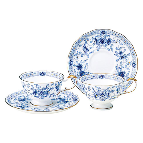 ナルミ ナルミ ミラノ ペアティーセット 【カップ(約210ml)(約φ100×64mm)・ソーサー(約φ160×20mm)×各2】  (22606801) 取り寄せ商品
