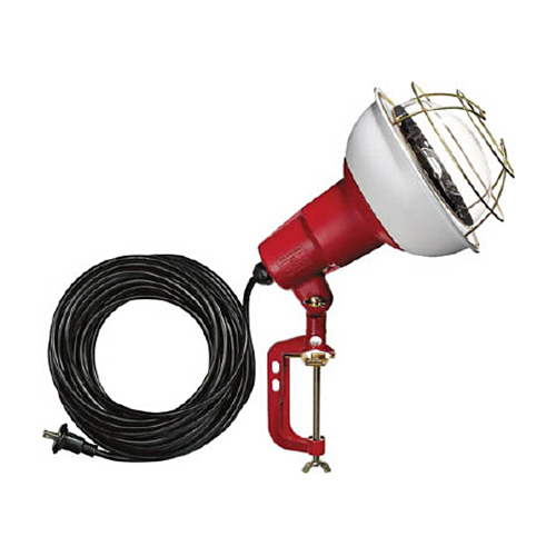 ハタヤリミテッド 防雨型作業灯 リフレクターランプ 500W 100V 電線10m バイス付 1台(RC-510) 取り寄せ商品