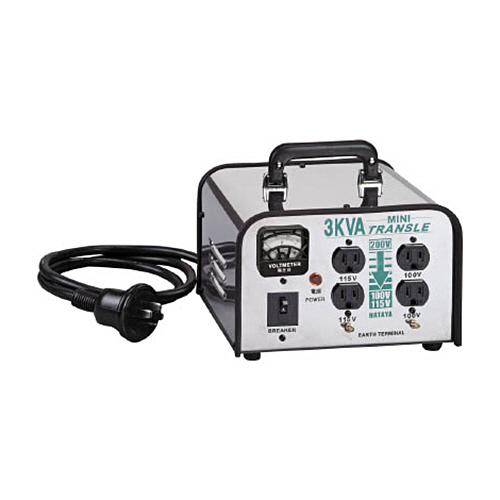 ハタヤリミテッド ミニトランスル 降圧型 単相200V→100･115V 3.0KVA 1台(LV-03CS) 取り寄せ商品 58,299円