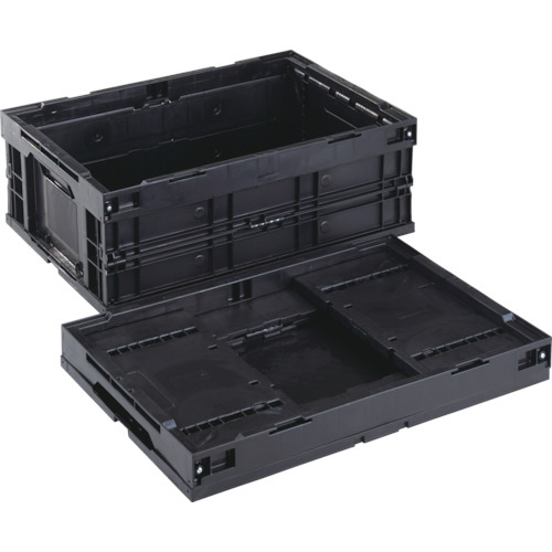 岐阜プラスチック工業 導電性折りたたみコンテナーCB-S55AS 黒 1個(CBE-S55AS-BK) 取り寄せ商品 14,617円