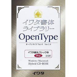 イワタ イワタOTF 細丸ゴシック体 プロ版(対応OS:WIN&amp;MAC)(412P) 取り寄せ商品