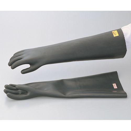 ハナキゴム 静電気用手袋　黒　アーステロン長 (1双)(GC-8) 取り寄せ商品