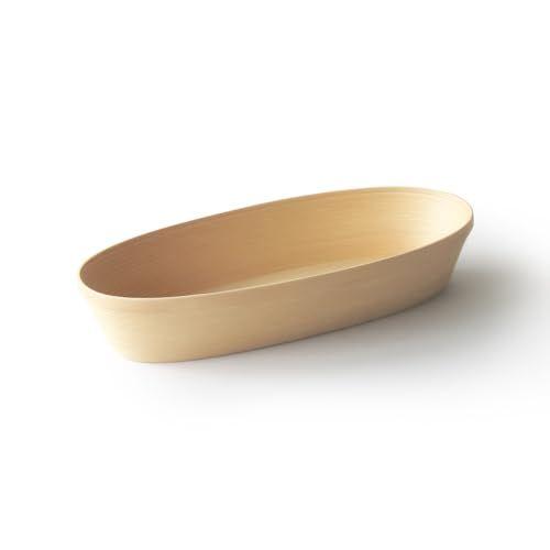 BUNACO コスメティックボックス　ｏｖａｌ　Ｍ 色(ナチュラル)   (IB-C626) 特産品