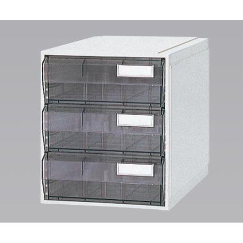 サカセ カセッター B4タイプ（引出3段）クリアー (1個)(HB4-003) 取り寄せ商品