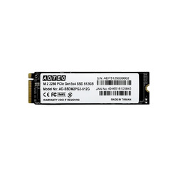 アドテック SSD M.2 NVMe PCIe Gen3x4 (2280) 512GB(AD-SSDM2PG3-512G) 目安在庫=△