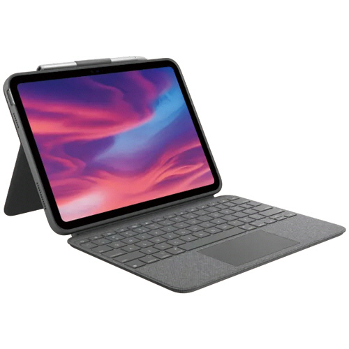 ロジクール コンボ タッチ for iPad(第10世代) トラックパッド付キーボードケース オックスフォードグレー 1台(IK1059GRA) 取り寄せ商品