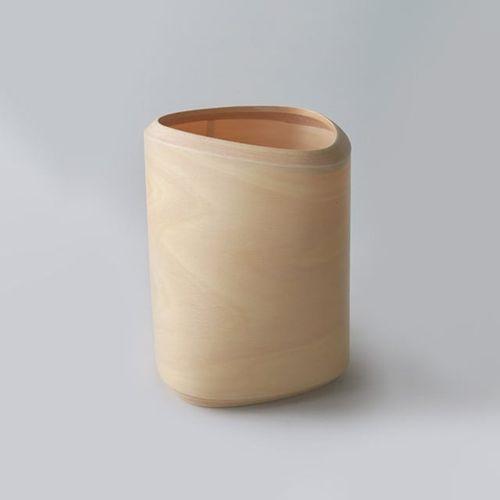 BUNACO ダストボックス　ｔｗｉｓｔ　Ⅱ　Ｍ（△） 色(ナチュラル)   (IB-D9141) 特産品