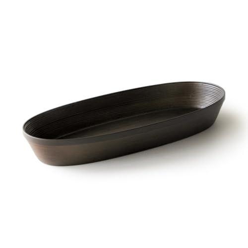 BUNACO コスメティックボックス　ｏｖａｌ　Ｌ 色(ダークブラウン)   (IB-C723) 取り寄せ商品