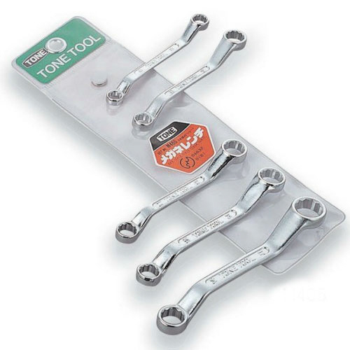 TONE ショートめがねレンチセット(45°)[5本組] 1セット(M465) 目安在庫=○