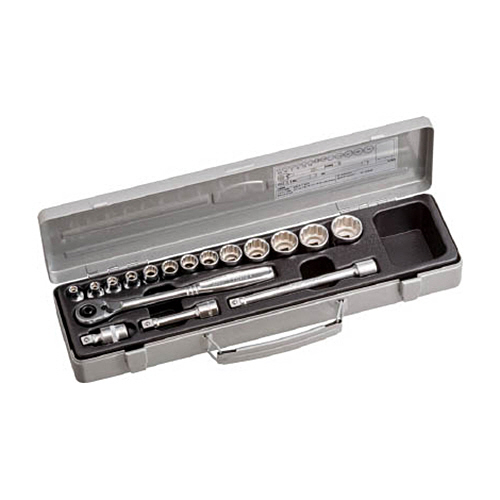 TONE ソケットレンチセット 差込角9.5mm 1セット(17点)(1570M) 取り寄せ商品 14,343円