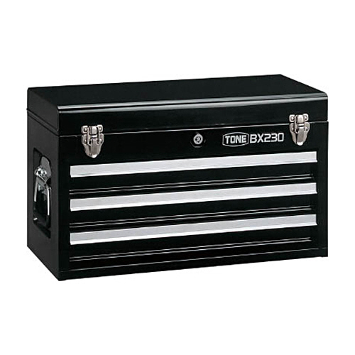 TONE ツールチェスト 508X232X302mm ブラック 1個(BX230BK) 取り寄せ商品