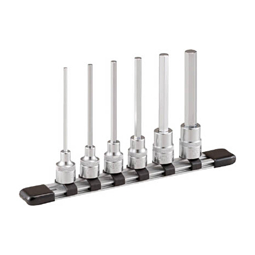 TONE ロングヘキサゴンソケットセット(ホルダー付) 6pcs 1セット(HH306L) 目安在庫=○