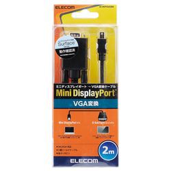 エレコム Mini DisplayPort-VGA変換ケーブル 2m ブラック AD