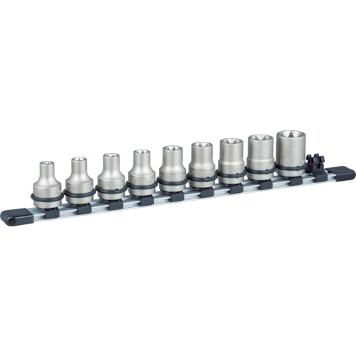 TONE インパクト用トルクスソケット 9点セット(ホルダー付) 1セット(HATXE409) 取り寄せ商品 10,027円