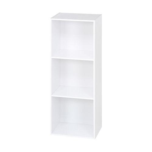 不二貿易 カラーボックス3段 A4対応 WH 1セット(2個入) 96570(69-1894-24) 取り寄せ商品