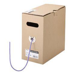 バッファロー BL5E1000PU BL5E1000PU Cat5e LANケーブル 100m 単線 パープル 取り寄せ商品