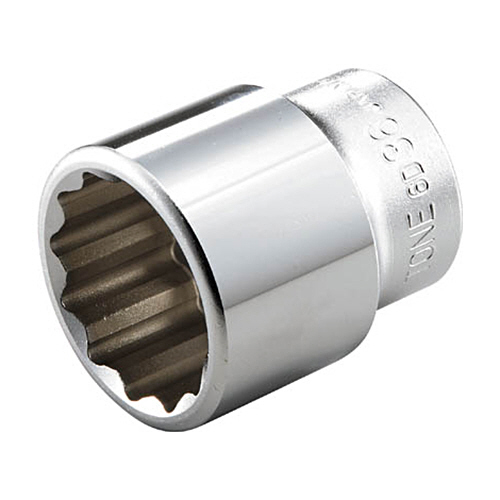 TONE 12角ソケットスタンダードタイプ 差込角6分 58mm 1個(6D-58) 目安在庫=○
