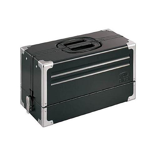 TONE ツールケース（メタル） V形3段式 マットブラック BX331BK(61-2480-90) 取り寄せ商品