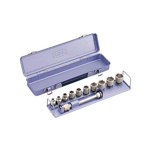 TONE インパクト用ソケットセット(メタルトレー付) 12pcs 1セット(NV3102) 取り寄せ商品
