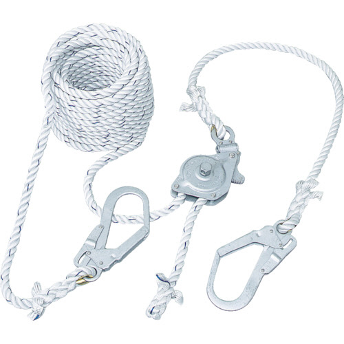 藤井電工 ツヨロン 水平親綱緊張器付GCハリップ 10m 1本(GCH-10-BX) 取り寄せ商品