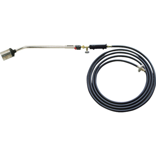 栄製機 プロパンバーナーセット 圧電点火装置付 火口径Φ75mmホース5m 1台(A-8-5M) 取り寄せ商品