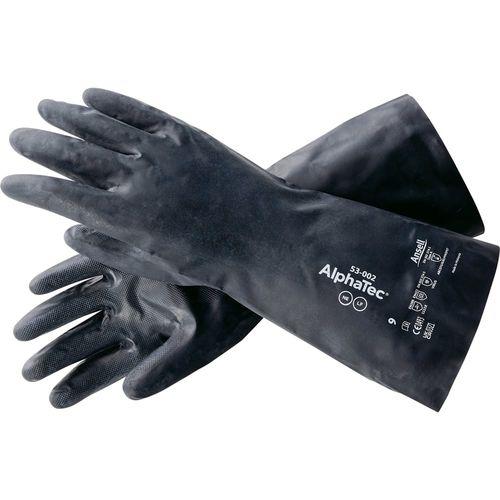 アンセル 化学防護手袋 JIS T 8116：2005適合品（ネオプレン、ラミネートフィルム）53-002（S） (1双)(7-823-11) 取り寄せ商品