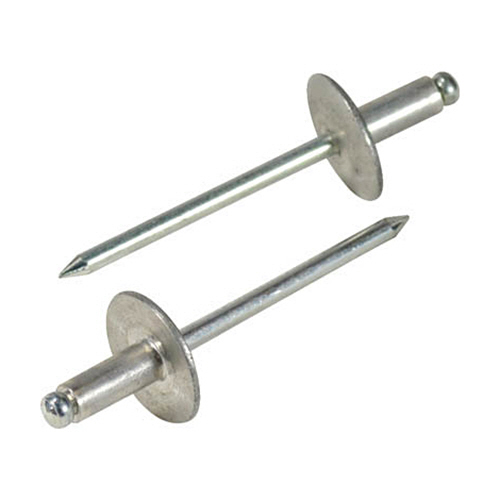 ロブテックス ブラインドリベットラージフランジ アルミ/スティール 6-4 1箱(500本)(NSA64LF) 目安在庫=○