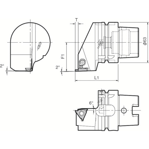 京セラ ツーリング機器 1個(T63H-KGBAL-22-25) 取り寄せ商品