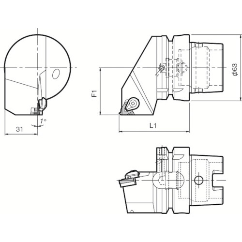 京セラ ツーリング機器 1個(T63H-KTNR-16) 目安在庫=○