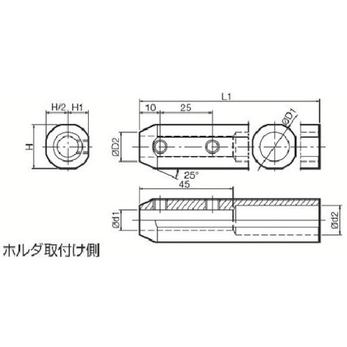 京セラ 内径加工用ホルダ 1個(SHA1222-125) 取り寄せ商品