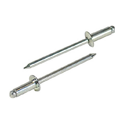 ロブテックス ブラインドリベット(スチール/スチール製) リベット長さ24.8mm リベット径4.8mm 1箱(500本)(NS6-12) 目安在庫=○