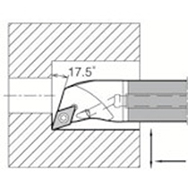京セラ 内径加工用ホルダ 1個(E12Q-SDQCR07-16A) 取り寄せ商品