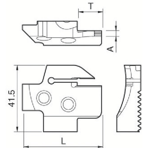 京セラ 溝入れ用ホルダ 1個(KGDFR-115-6B-C) 取り寄せ商品