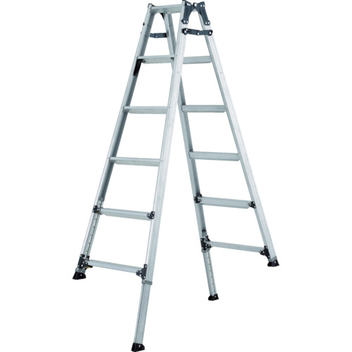 アルインコ 伸縮脚立(ステップ幅広)180cm 最大使用質量100kg 1台(PRW180FX) 取り寄せ商品