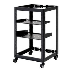 サンワサプライ ネットワークラックキャビネット(15U)(CP-NWR15UBK) 取り寄せ商品