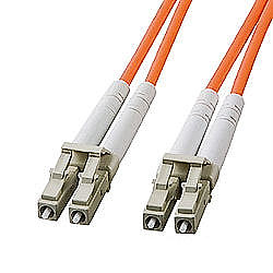 サンワサプライ 光ファイバケーブル 20m LC/LC 62.5ミクロン マルチモード(HKB-LCLC6-20L) 取り寄せ商品