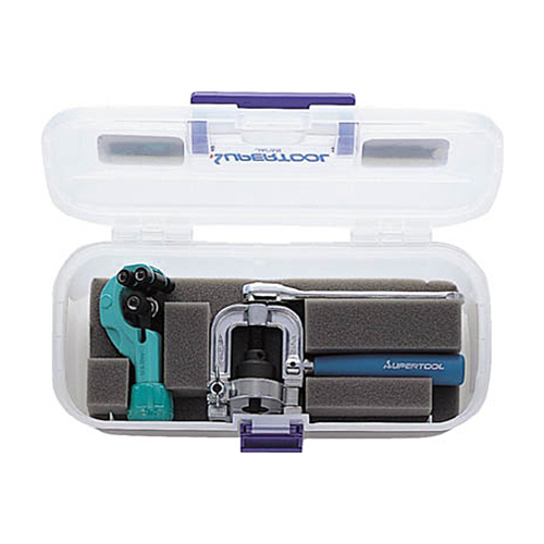 スーパーツール ラチェット式フレキ管ツバ出し工具セット 1セット(THS406R) 目安在庫=○