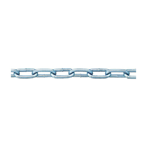 ニッサチェイン 鉄ユニクロ溶接リンクチェイン 4.8mm×30m 1本(IW2048) 取り寄せ商品