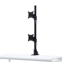 サンワサプライ 水平多関節液晶モニタアーム(上下2面) CR-LA1503BK 取り寄せ商品