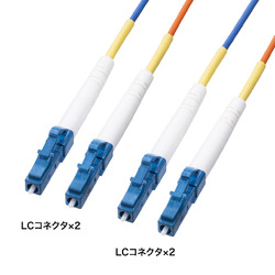 サンワサプライ コード集合型光ファイバケーブル(シングル、LC×2-LC×2、100m)(HKB-CSLCLC1-100) 取り寄せ商品