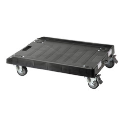サンワサプライ 樹脂製ドーリー(75リットルオリコン仕様)(CART-FA1175BK) 取り寄せ商品